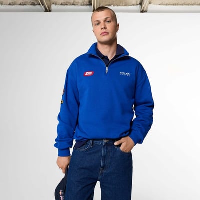Red Bull Racing Sweat À Demi-Fermeture Éclair Coupe Décontractée PEPE JEANS