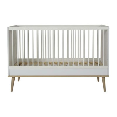 Lit bébé 70x140 cm évolutif en lit enfant Flow White et Oak QUAX
