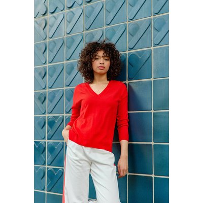 Pull col V manches longues MELYA LA PETITE ETOILE