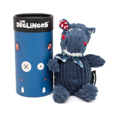 Peluche Simply 22 cm Hippipos l'Hippopotame LES DEGLINGOS