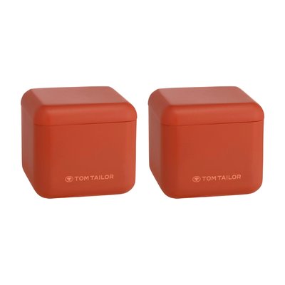 Lot de 2 boîte à cotons carrée WENKO