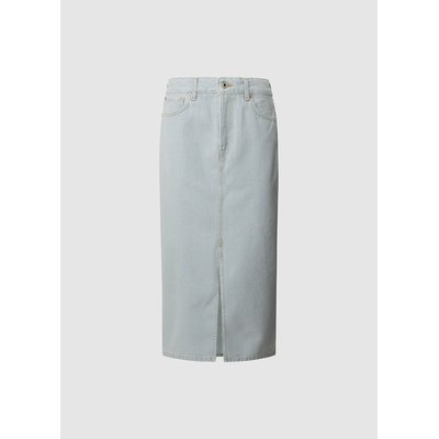 Миди-юбка из джинсовой ткани с высокой посадкой PEPE JEANS