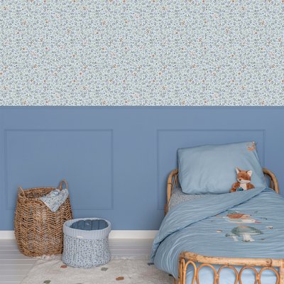 Papier peint pour enfant liberty Farandole d'animaux LITTLE DUTCH