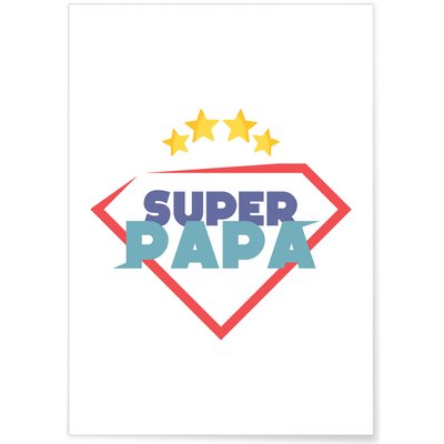 Affiche Super Papa L'AFFICHERIE