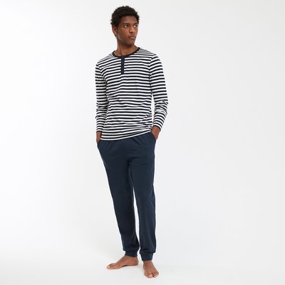 Jersey pyjama, gestreepte top LA REDOUTE COLLECTIONS