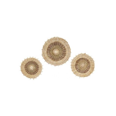 Décor mural en osier multicolore (lot de 3) AUBRY GASPARD
