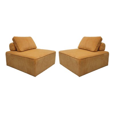 Chauffeuse pour canapé modulable velours côtelé (lot de 2) LAO SWEEEK