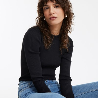 Pull col rond en fine maille LA REDOUTE COLLECTIONS