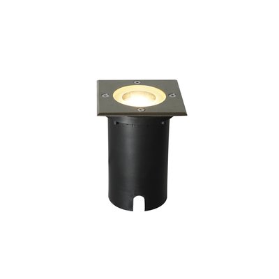 Encastré de sol ANDOR Square Aluminium Inox, H.14.8 - IP67 - GU10 /Nordlux Extérieur NORDLUX