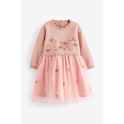 Robe pull 2 en 1 maille à manches longues NEXT
