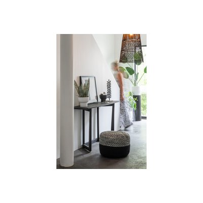 Pouf rond intérieur extérieur D50 chiné/uni - PAROS HELLIN, DEPUIS 1862