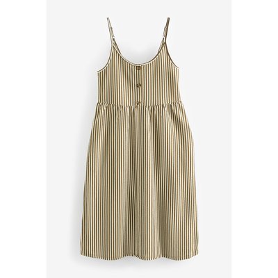 Robe caraco d’été boutonnée à fines bretelles NEXT