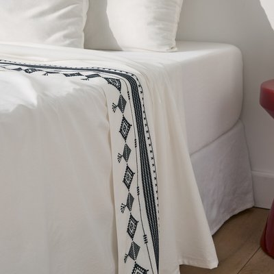Drap plat en coton lavé, Ifrane LA REDOUTE INTERIEURS