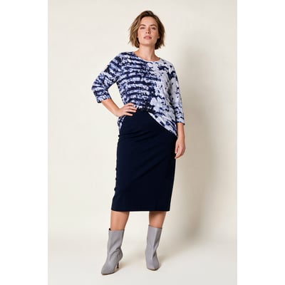 Jupe midi en maille, fente à la base ULLA POPKEN