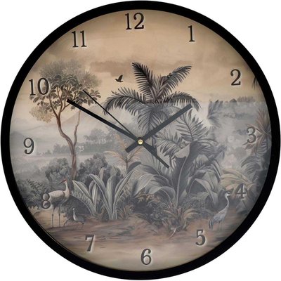 Horloge murale en polypropylène Sépia 40 cm JARDINDECO