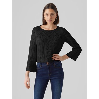Pull brodé col rond manches longues VERO MODA