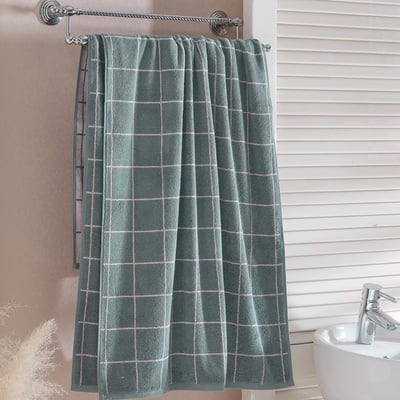 Drap de bain 500 g/m² ARCADIA CHECK SENSEI MAISON