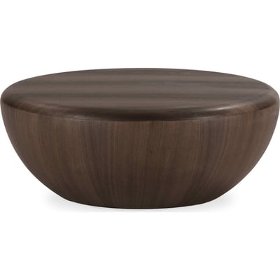 Table basse ronde en bois de noyer RECOLLECTION