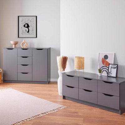 Commode 6 tiroirs en bois TERRE DE NUIT