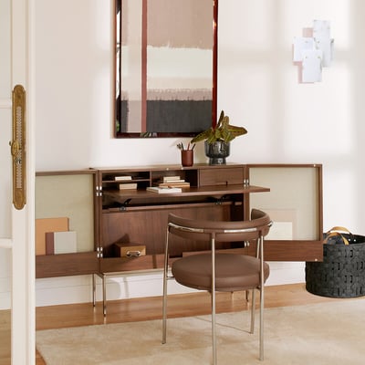 Fauteuil de table cuir Jubo AM.PM