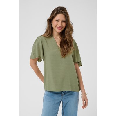 Blouse à manches courtes coupe regular CREAM