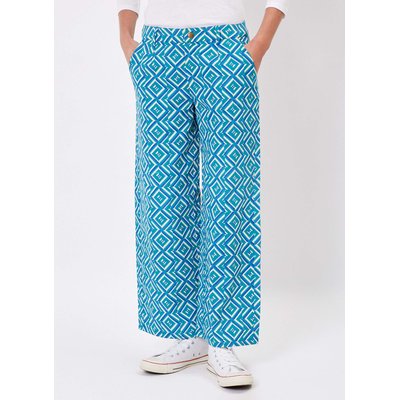 Pantalon évasé coton imprimé 7/8ème MEL LA FIANCÉE