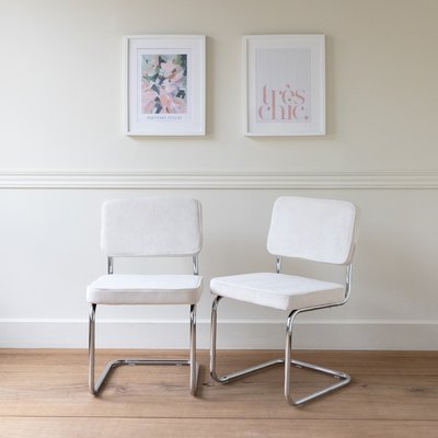 Chaises cantilever Maria en velours, lot de 2, MARIA HAPPY GARDEN