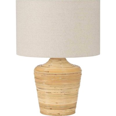 Lampe de table en rotin et lin esprit naturel et chaleureux RECOLLECTION