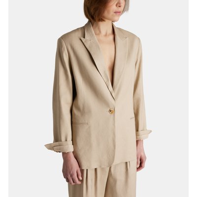 Veste Paul 1 Bouton Lin Mélangé GALERIES LAFAYETTE