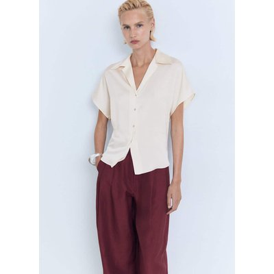 Chemise satinée manches courtes MANGO