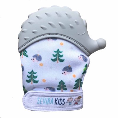 Moufle de dentition en silicone alimentaire, Hérisson SEVIRA KIDS
