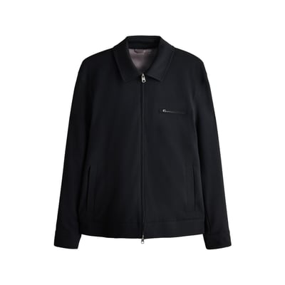 Veste-chemise zippée élégante en sergé NEXT