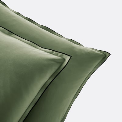 Funda de almohada de satén de algodón lavado de 300 hilos, VICTOR uni LA REDOUTE INTERIEURS