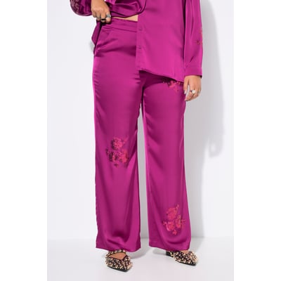 Pantalon coupe Wide Legs, fleur pailletée STUDIO UNTOLD