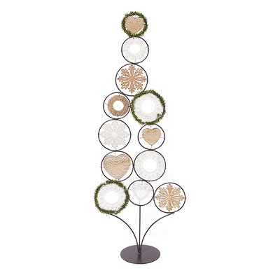 Arbre de noël décoratif en bois H90 SIA DECO