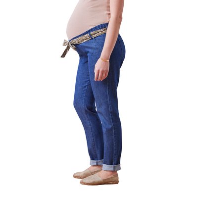 Jean grossesse volume paper bag avec ceinture VERTBAUDET