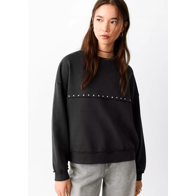 Sweat coton détail clous MANGO TEEN