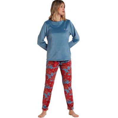 Pyjama pantalon top manches longues Velours Calentito Luxury ADMAS