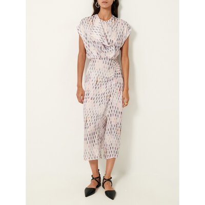 Robe midi imprimée, manches courtes, BUENASERA SESSUN