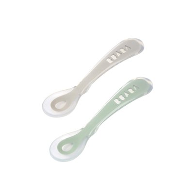 Lot de 2 cuillères silicone 2ème âge BEABA