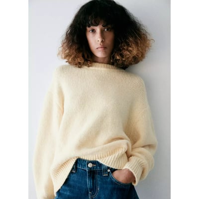 Pull en maille à col rond MANGO