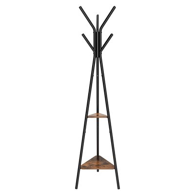 Porte-manteau sur Pieds avec 2 Étagères - H179 cm CALICOSY