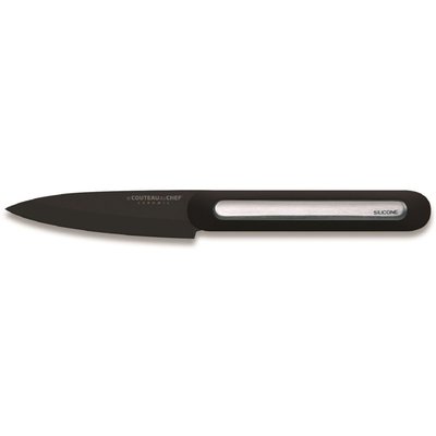 Couteau d'office silicone manche - lame noir Blister Pegb LE COUTEAU DU CHEF