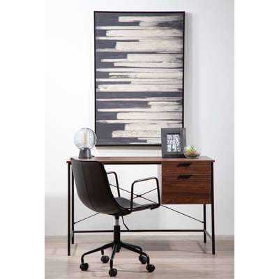 Quentin Retro Walnut Desk SO'HOME