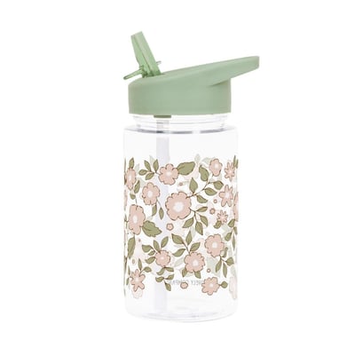 Gourde enfant 450 ml Fleurs rose A LITTLE LOVELY COMPANY
