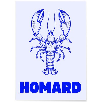 Affiche Homard L'AFFICHERIE