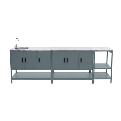Cuisine extérieure 3 modules acier inoxydable  NAXOS 3 MODULES SWEEEK
