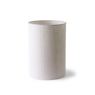 Abat-jour pour lampe de table cylindrique lin naturel HKLIVING
