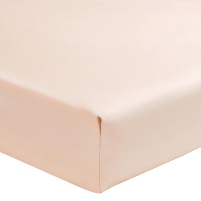 Drap housse uni en percale de coton, bonnet de 30cm, PREMIÈRE ESSIX