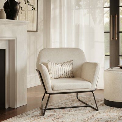 Bouclé Accent Armchair SO'HOME